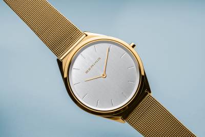 Bering Classic 17039-334 Armbanduhr Unisex Gold • Saphirglas • Milanaise-Armband, Bild 4