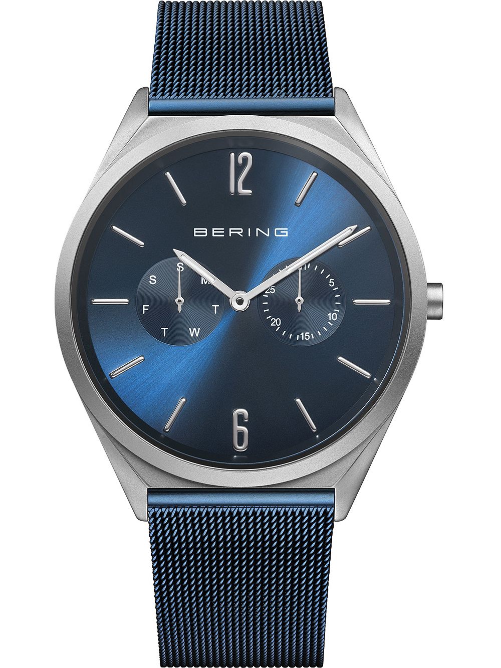 Bering Ultra Slim 17140-307 Unisex Armbanduhr Blau • Saphirglas • Schlankes Edelstahldesign