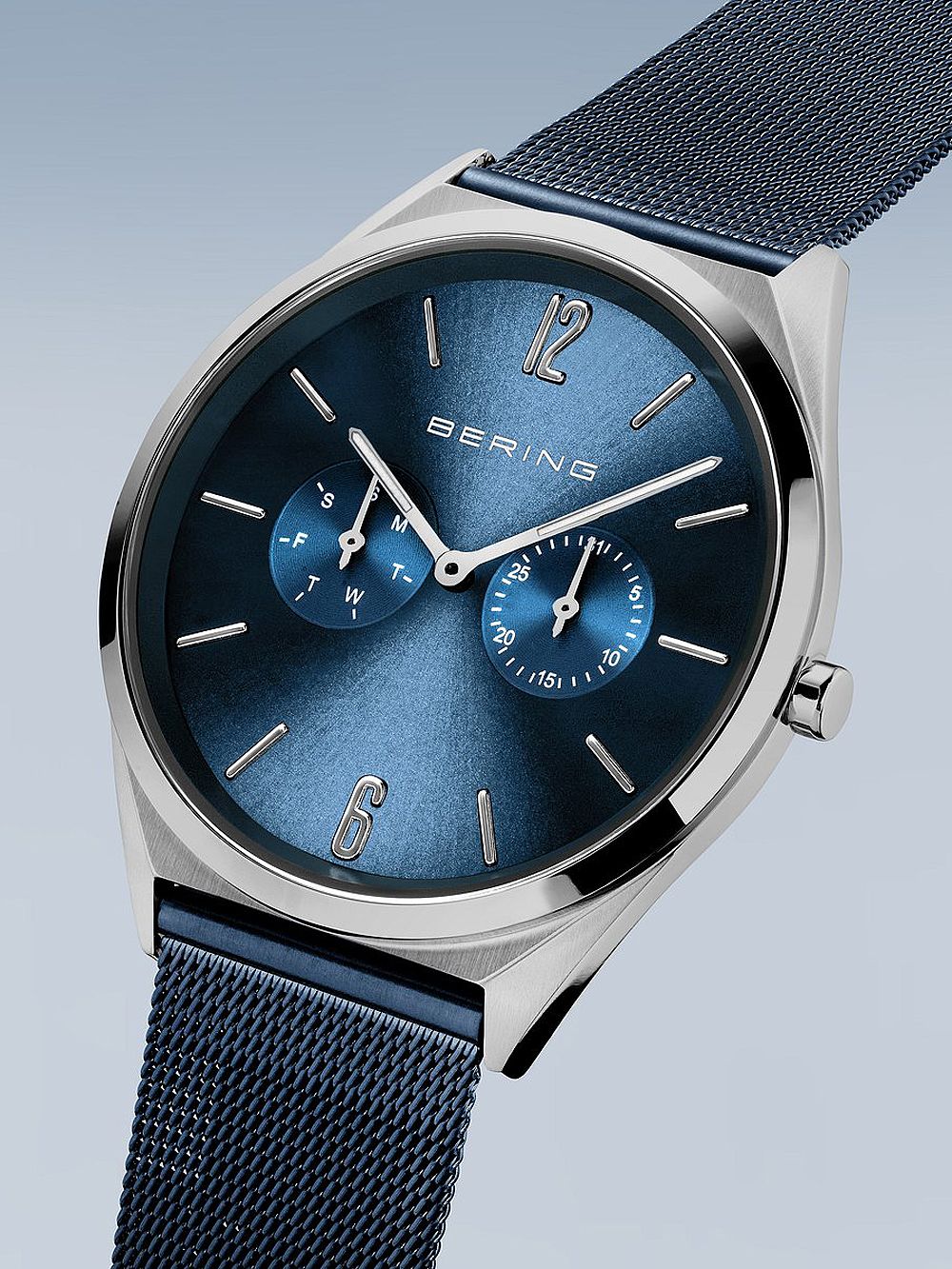 Bering Ultra Slim 17140-307 Unisex Armbanduhr Blau • Saphirglas • Schlankes Edelstahldesign, Bild 3