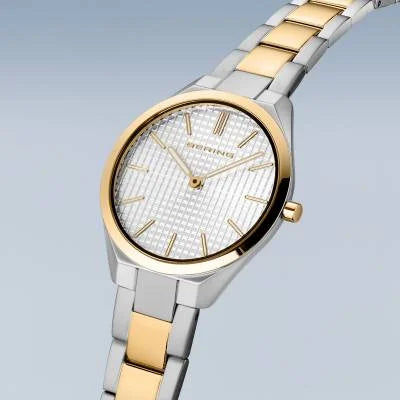 Bering Ultra Slim 17231-704 Damenuhr Silber/Gold • Saphirglas • Dänisches Design, Bild 3