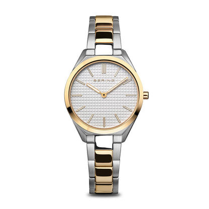 Bering Ultra Slim 17231-704 Damenuhr Silber/Gold • Saphirglas • Dänisches Design