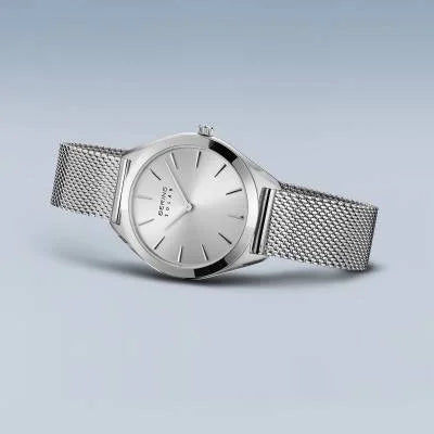 Bering Solar 17331-000 Damen Armbanduhr Silber • Saphirglas • Milanaise-Armband, Bild 4