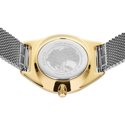 Bering Solar 17331-010 Damenuhr Goldfarben • Saphirglas • Milanaise-Armband, Bild 6