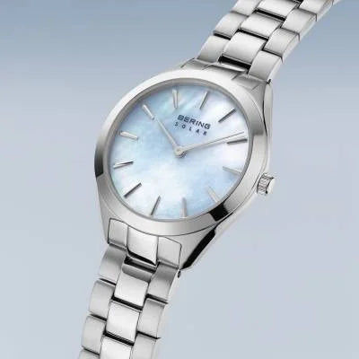 Bering Solar 17331-707 Damenuhr Silber • Saphirglas • Perlmutt-Zifferblatt, Bild 2