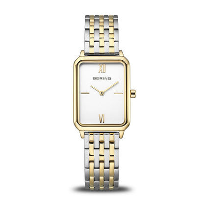 Bering Classic 17423-714 Damenuhr Bicolor • Saphirglas • Schlankes Quarzwerk