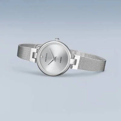 Bering Classic 17724-000 Damenuhr Silber • Saphirglas • Milanaise-Armband, Bild 3