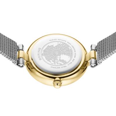 Bering Classic 17724-010 Damenuhr Gold • Saphirglas mit echtem Diamant • Milanese-Armband, Bild 7