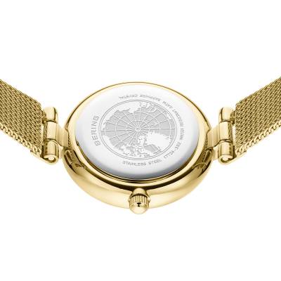 Bering Classic 17724-332-GWP Damen Armbanduhr Gold • Saphirglas • Milanaise-Armband, Bild 8