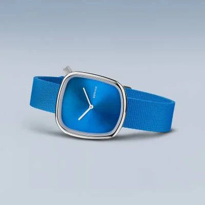 Bering Pebble 18034-308 Damenuhr Blau • Saphirglas • Slim-Design 6 mm, Bild 4