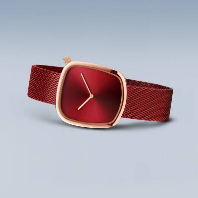 Bering Pebble 18034-363 Damen Armbanduhr Roségold • Saphirglas • Milanaise-Armband, Bild 2