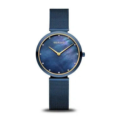 Bering Classic 18132-398 Damenuhr Blau • Saphirglas • Milanaise-Armband, Bild 9