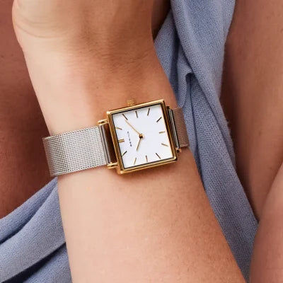 Bering Classic 18226-010 Damen Armbanduhr Weiß • Saphirglas • Milanaise-Armband, Bild 2