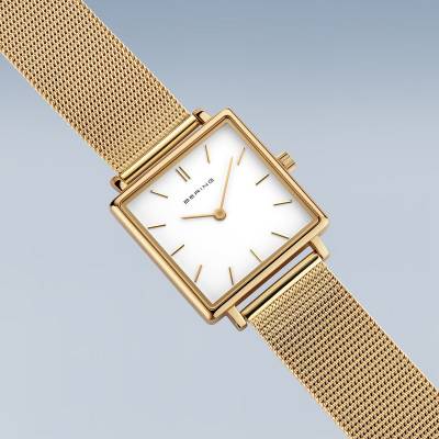 Bering Classic 18226-334 Damenuhr Goldfarben • Saphirglas • Milanaise-Armband, Bild 4