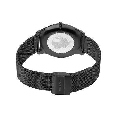 Bering Ultra Slim 18340-222 Herrenuhr Schwarz • Saphirglas • Milanaise-Armband, Bild 8
