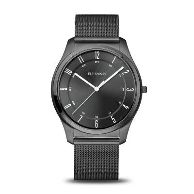 Bering Ultra Slim 18340-377 Herrenuhr Grau • Saphirglas • Milanaise-Armband, Bild 9