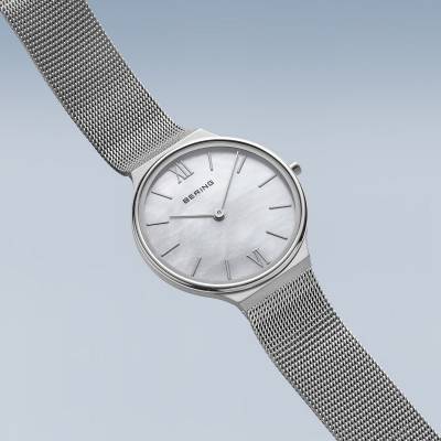 Bering Ultra Slim 18434-000 Damenuhr Silber • Saphirglas • Perlmutt-Zifferblatt, Bild 5