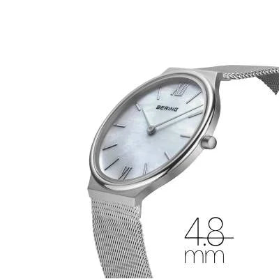 Bering Ultra Slim 18434-000 Damenuhr Silber • Saphirglas • Perlmutt-Zifferblatt, Bild 3