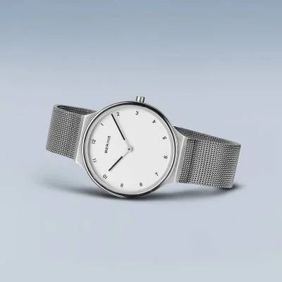 Bering Ultra-Slim 18434-004 Damenuhr Silber • Saphirglas • Milanaise-Armband, Bild 5