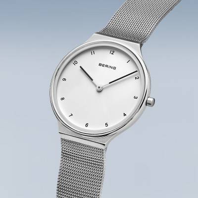 Bering Ultra-Slim 18434-004 Damenuhr Silber • Saphirglas • Milanaise-Armband, Bild 3