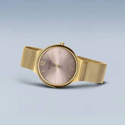 Bering Ultra Slim 18434-336 Damenuhr Roségold • Saphirglas • Milanaise-Armband, Bild 5