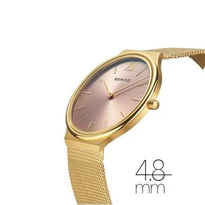 Bering Ultra Slim 18434-336 Damenuhr Roségold • Saphirglas • Milanaise-Armband, Bild 2