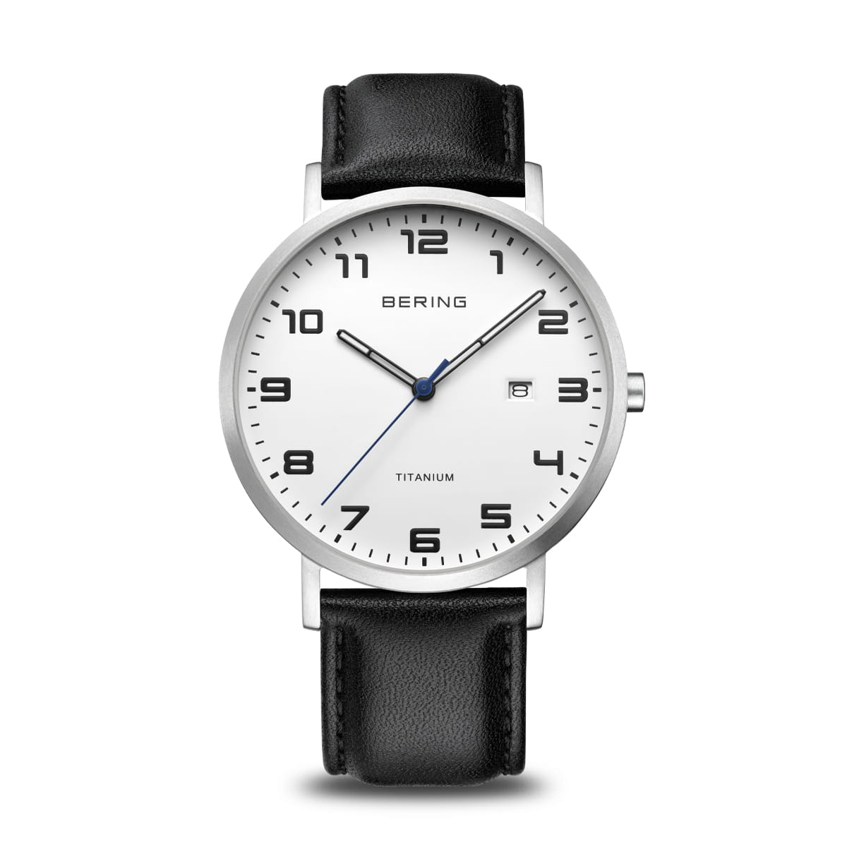 Bering Titanium 18640-404 Herrenuhr Silber • Saphirglas • Titangehäuse