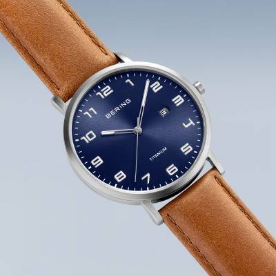 Bering Titanium 18640-567 Herrenuhr Blau • Saphirglas • Titan-Gehäuse, Bild 4