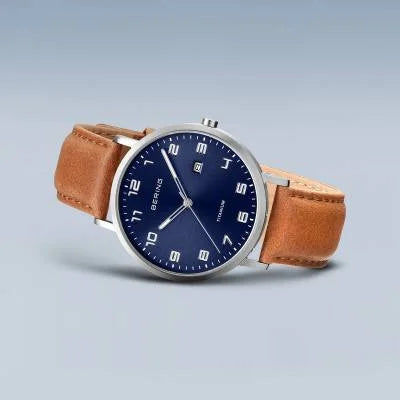 Bering Titanium 18640-567 Herrenuhr Blau • Saphirglas • Titan-Gehäuse, Bild 5
