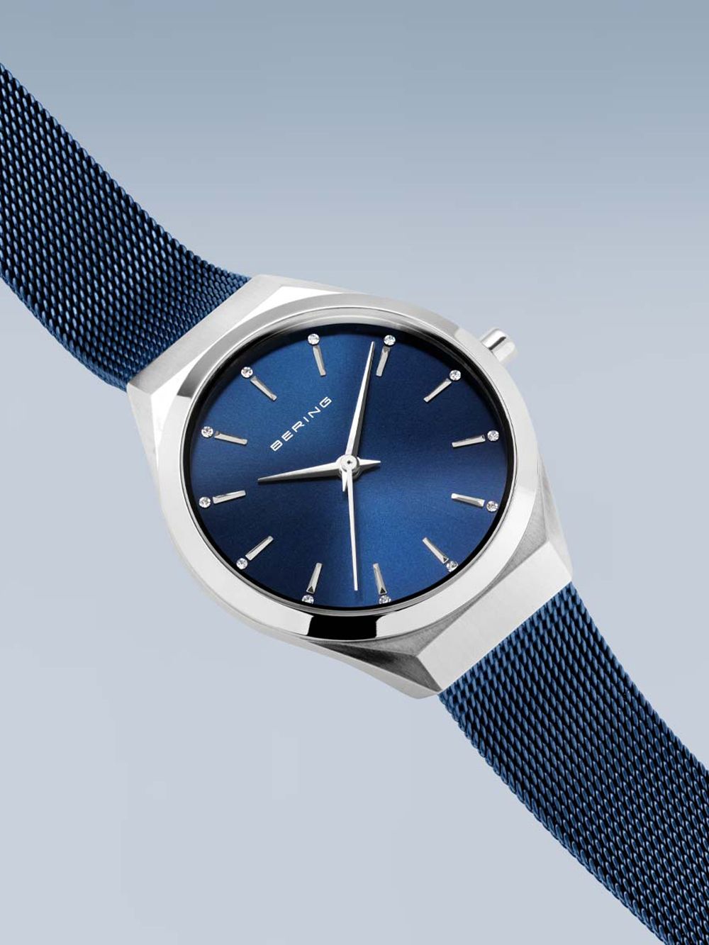 Bering Ultra Slim 18729-307 Damen Armbanduhr Blau • Saphirglas • Milanaise-Armband, Bild 2