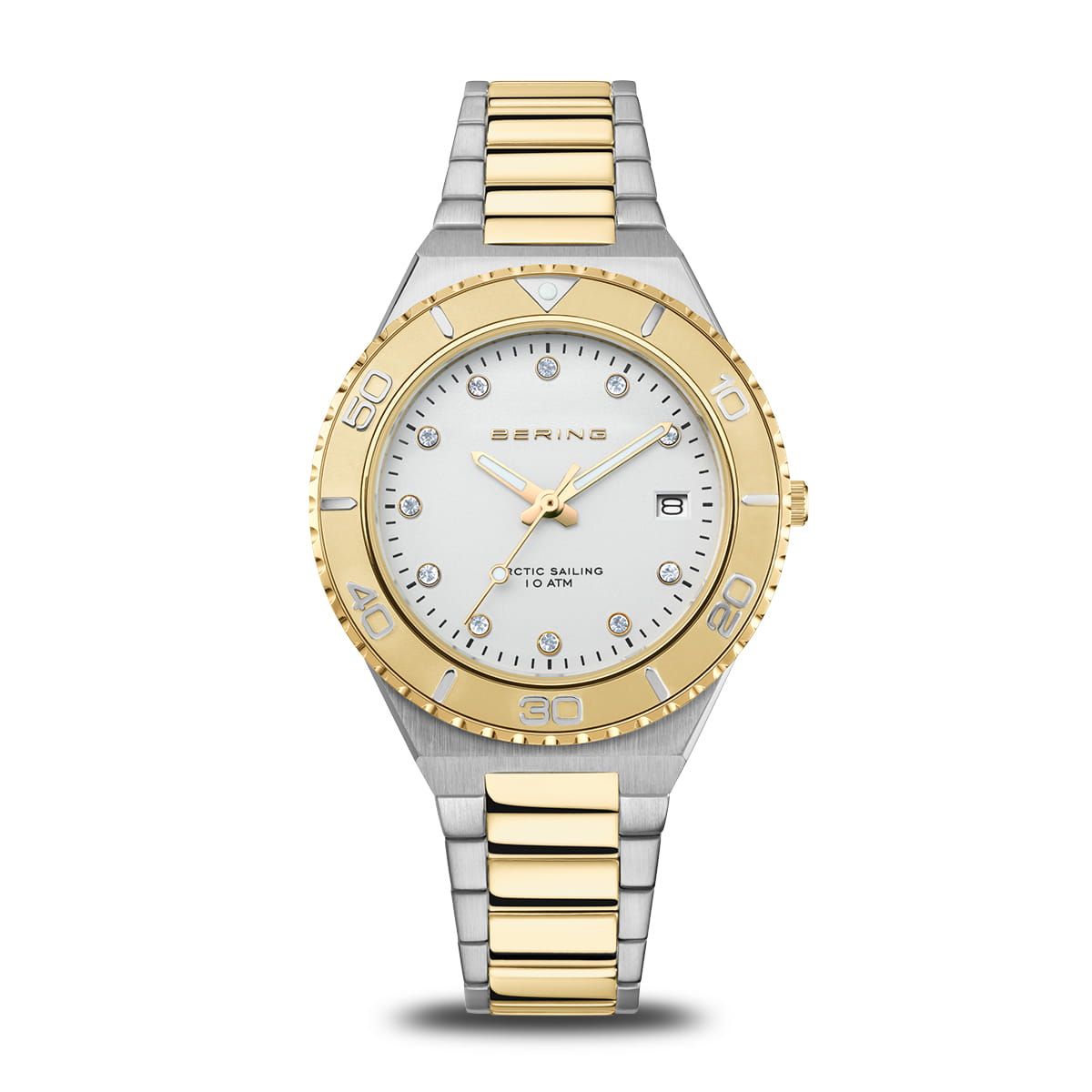 Bering Classic 18936-710 Damenuhr Silber-Gold • Saphirglas • 10 ATM Wasserdicht