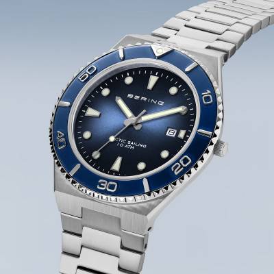 Bering Classic Sport 18940-707 Herrenuhr Blau-Silber • Saphirglas • 10 ATM Wasserdicht, Bild 3