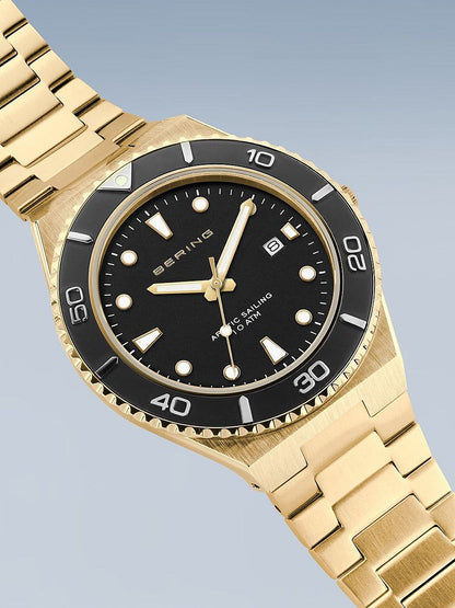 Bering Classic Sport 18940-732 Herrenuhr Goldfarben • Saphirglas • Datumsanzeige, Bild 3