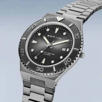 Bering Arctic Sailing 18940-777 Herrenuhr Grau • Saphirglas • 10 ATM Wasserdicht, Bild 2