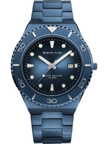 Bering Classic 18940-797 Herren Armbanduhr Blau • Saphirglas • 10 ATM Wasserdicht