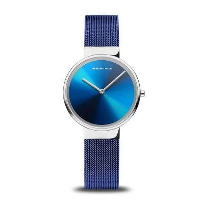 Bering Classic 19031-327 Damenuhr Schwarz-Blau • Saphirglas • Milanese-Armband, Bild 8