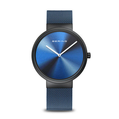 Bering Classic 19039-327 Herrenuhr Schwarz • Saphirglas • Milanaise-Armband