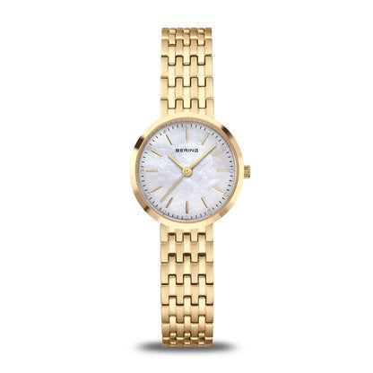 Bering Classic 19126-734 Damenuhr Goldfarben • Saphirglas • Perlmutt-Zifferblatt