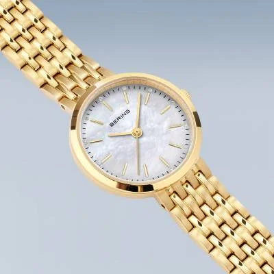 Bering Classic 19126-734 Damenuhr Goldfarben • Saphirglas • Perlmutt-Zifferblatt, Bild 3