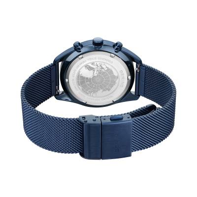 Bering 19240-397 Herrenuhr Chronograph Blau • Saphirglas • Milanaise-Armband, Bild 7