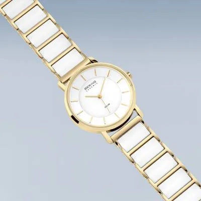 Bering Solar 19535-714 Damen Armbanduhr Goldfarben • Saphirglas • Solarbetrieb, Bild 3