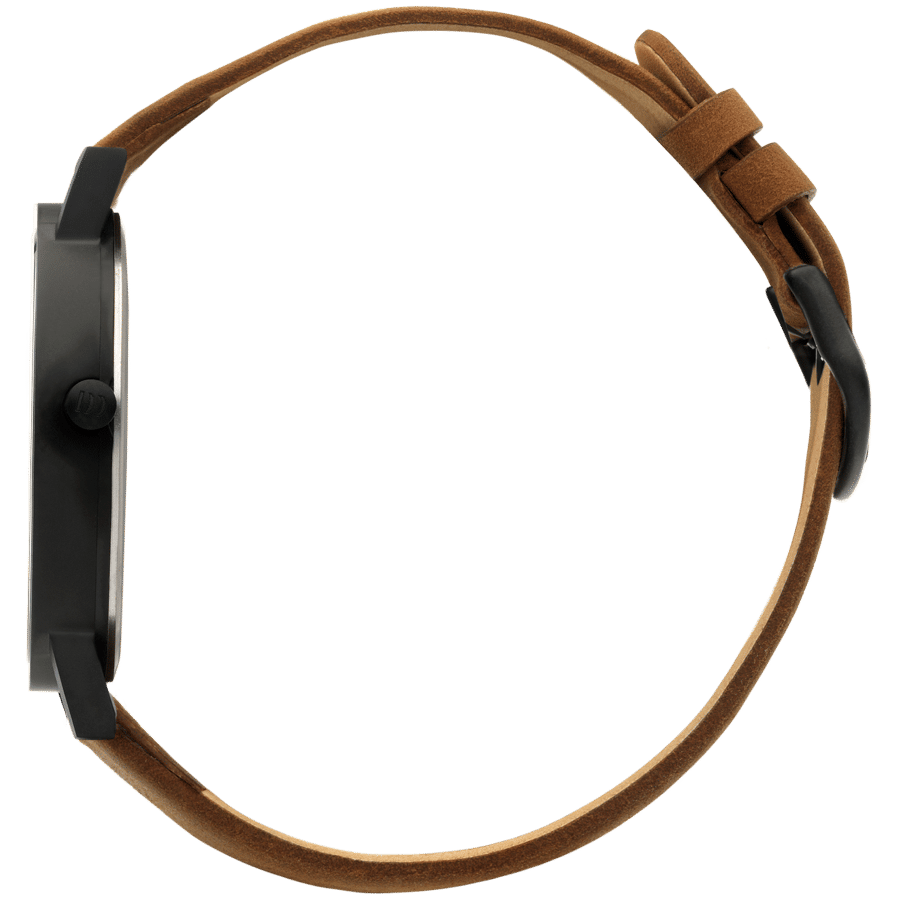 Danish Design Gløbe IQ34Q199 Rhine Armbanduhr Schwarz-Braun • Titangehäuse • Mineralglas, Bild 3