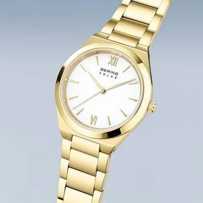 Bering Solar 19932-734 Damenuhr Gold • Saphirglas • Solarantrieb, Bild 2