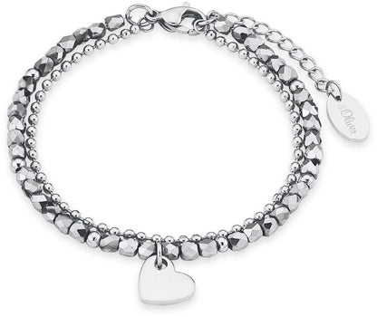 Zweireihiges Perlenarmband mit Herz - s.Oliver Jewelry Modell: 2018344