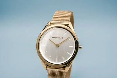 Bering Ultra Slim 17031-334 Damenuhr Goldfarben • Saphirglas • Milanaise-Armband, Bild 3