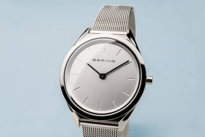 Bering Ultra Slim 17031-000 Damenuhr Silber • Saphirglas • Milanaise-Armband, Bild 3