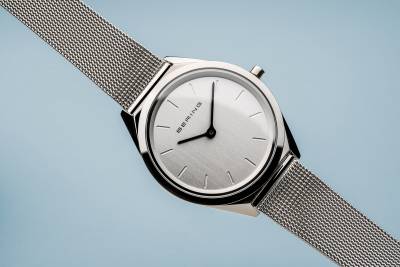 Bering Ultra Slim 17031-000 Damenuhr Silber • Saphirglas • Milanaise-Armband, Bild 4