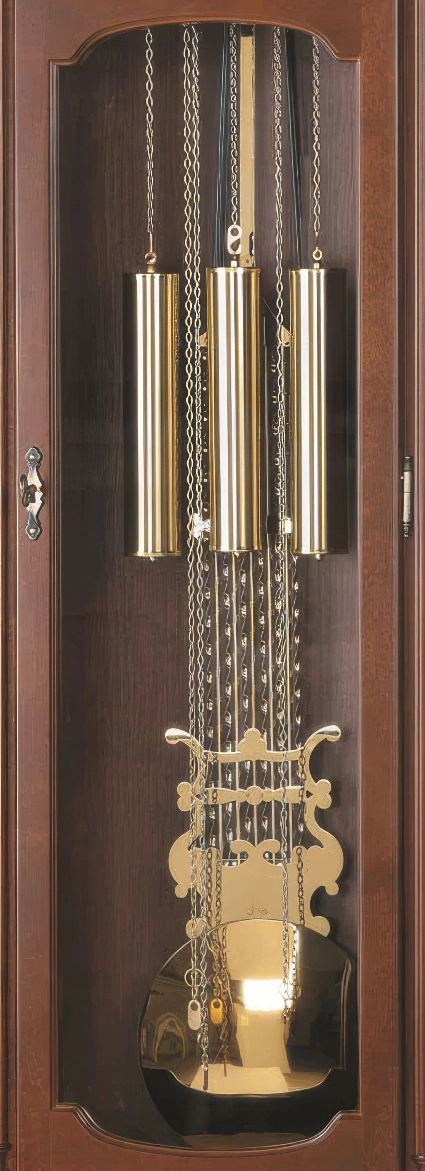 AMS Standuhr 195x50x25 cm Holz • Mechanisches 8-Tage-Kettenzugwerk • Westminster-Melodie