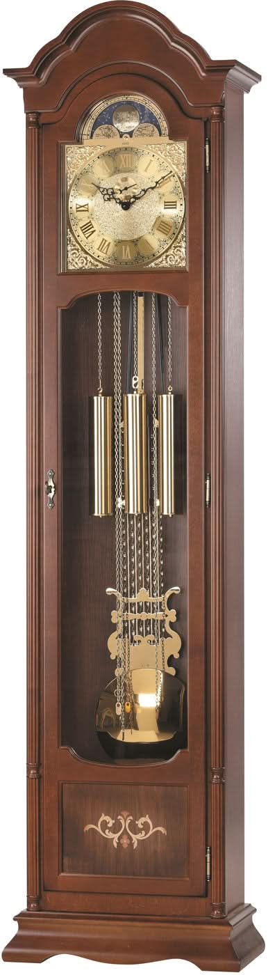 AMS Standuhr 195x50x25 cm Holz • Mechanisches 8-Tage-Kettenzugwerk • Westminster-Melodie