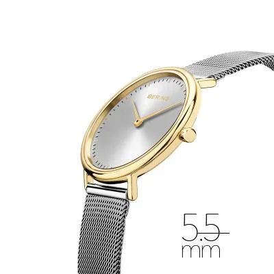 Bering Ultra Slim 15729-010 Damen Armbanduhr Silber • Saphirglas • Milanaise-Armband, Bild 3