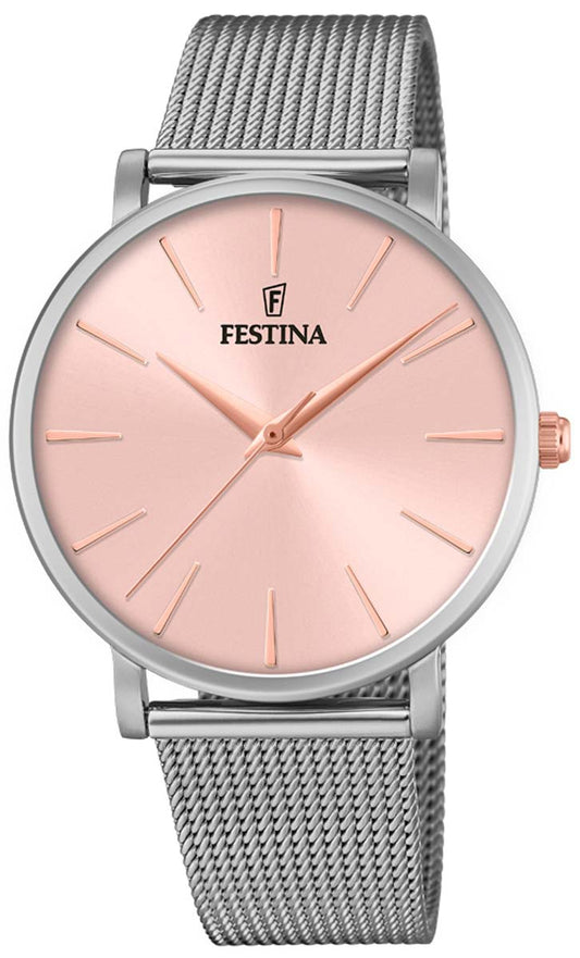 Festina Boyfriend F20475/2 Damenuhr • Elegantes Design • Edelstahl